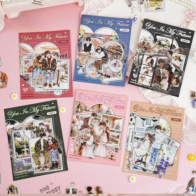 Vintage Things Collection - 15 Uds. Pegatina de personaje de