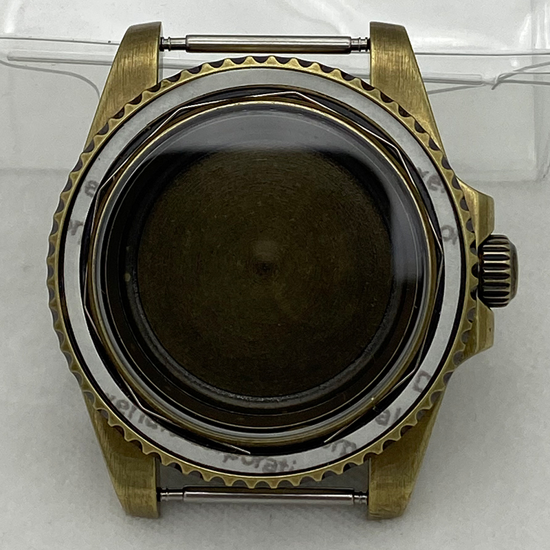Vintage Watch Crystal - Caja de reloj de bronce Vintage