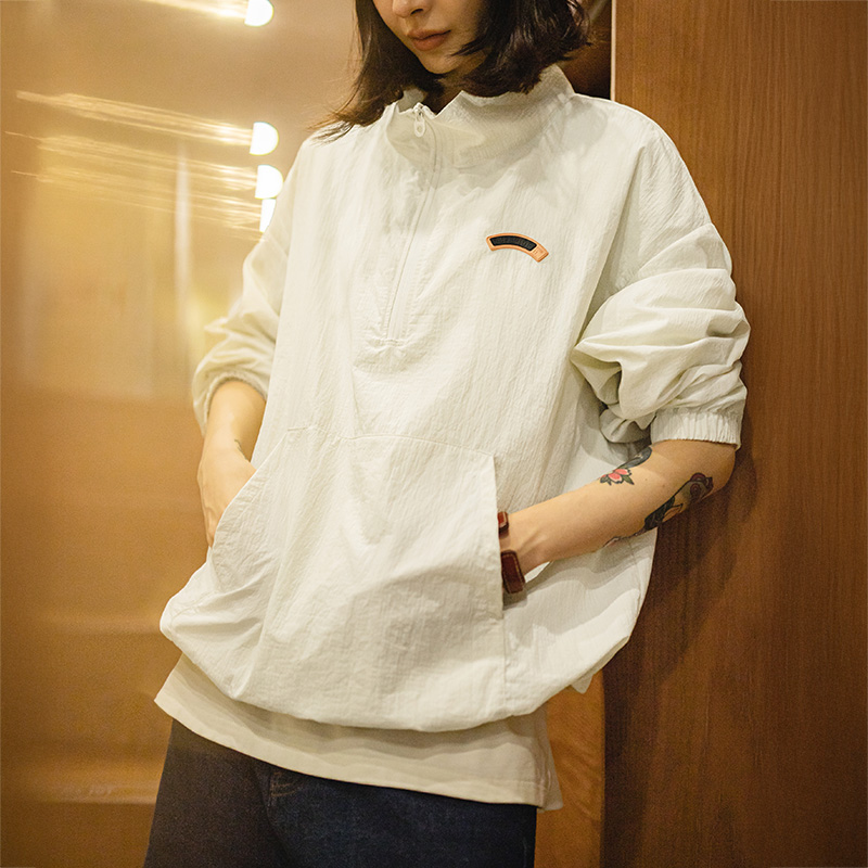 Vintage Zip Hoodie - Maden-Jersey Vintage con media cremallera y