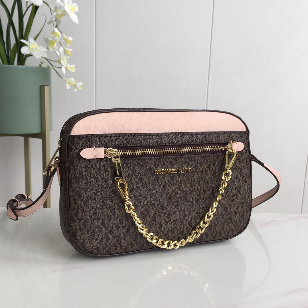 Camera Leather Case - Bolso de hombro Michael Kors para