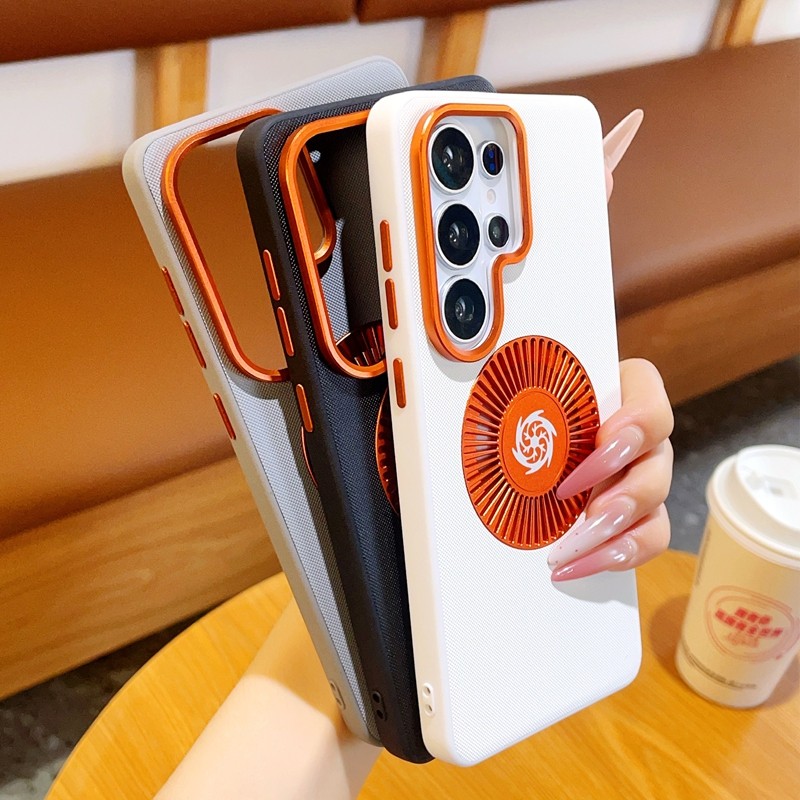 Camera Leather Case - Funda Magnética MagSafe para Samsung Galaxy