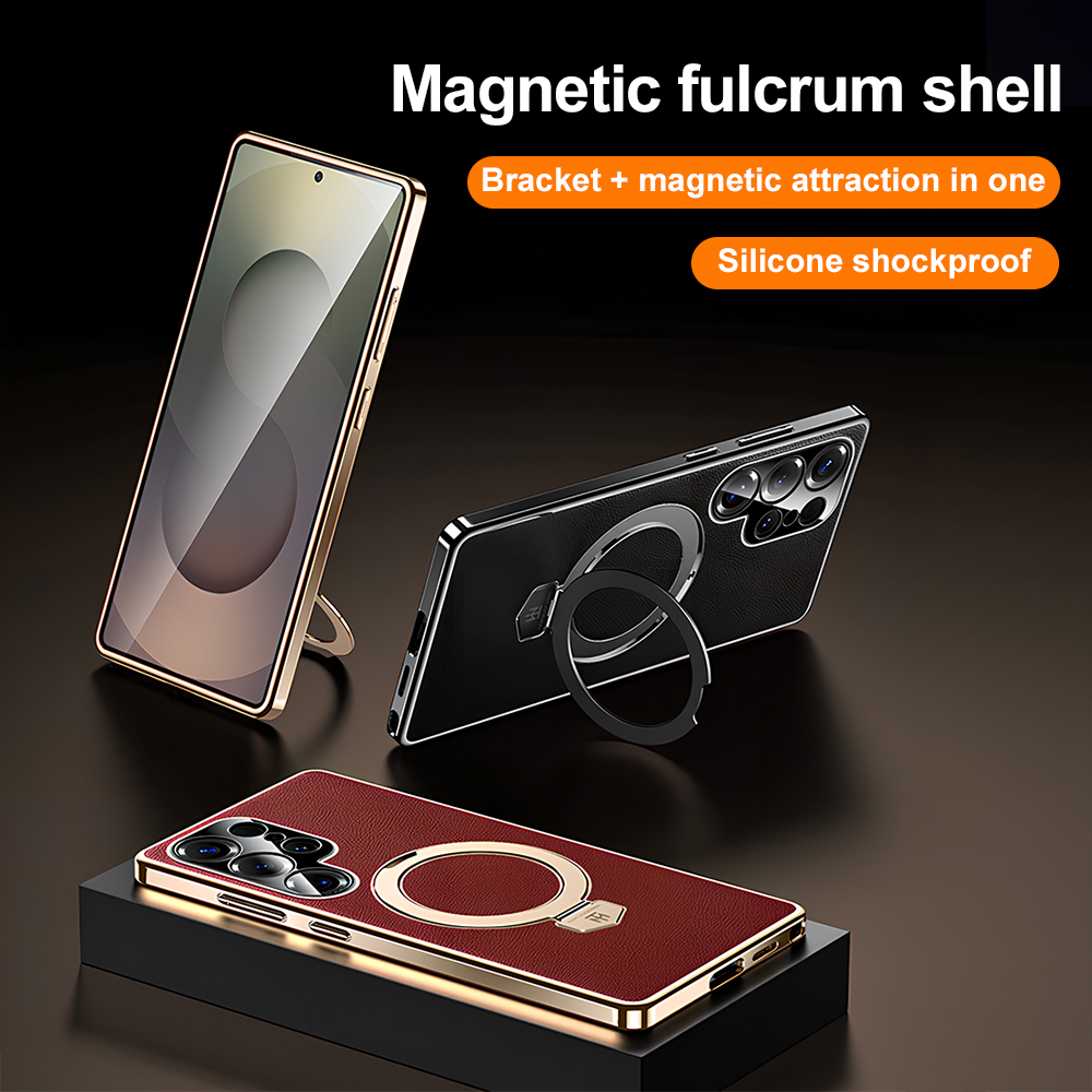 Camera Leather Case - Funda Magnética con Soporte para Magsafe