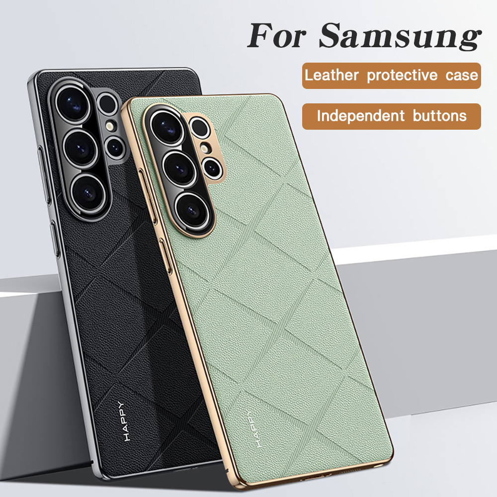 Camera Leather Case - Chapado en cuero para Samsung S25