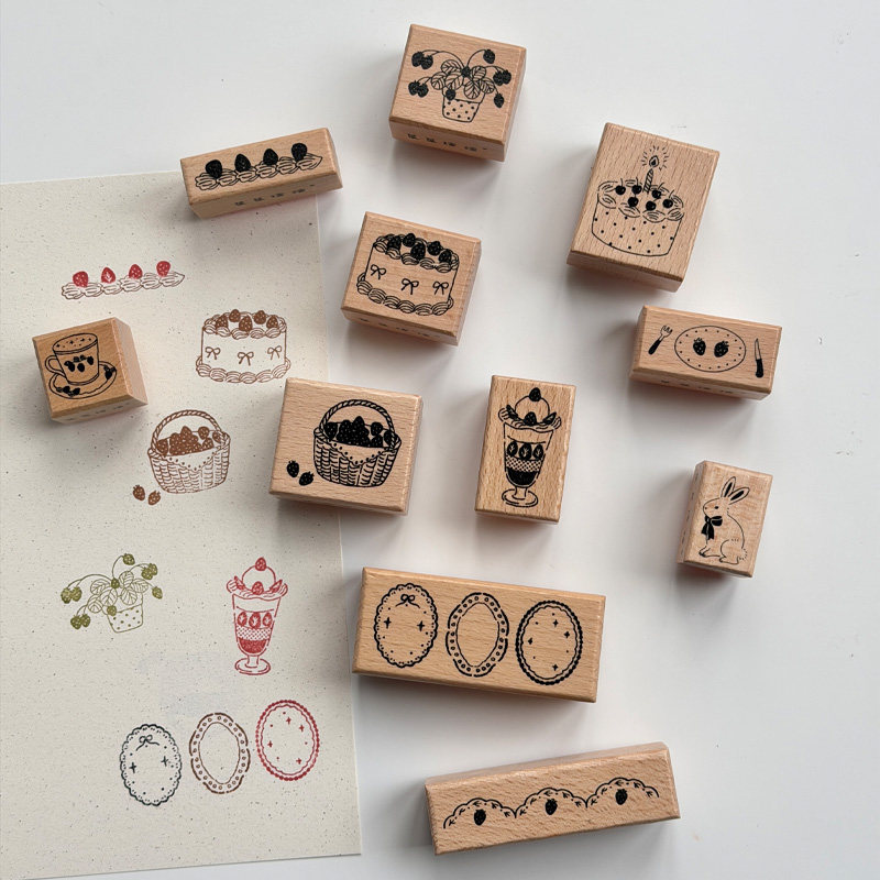 Sello de madera vintage con di - Vintage Collectible Stamps reseña y precio