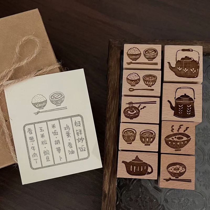 Sello de madera vintage con di - Vintage Collectible Stamps reseña y precio