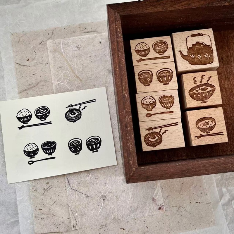 Sello de madera vintage con di - Vintage Collectible Stamps reseña y precio