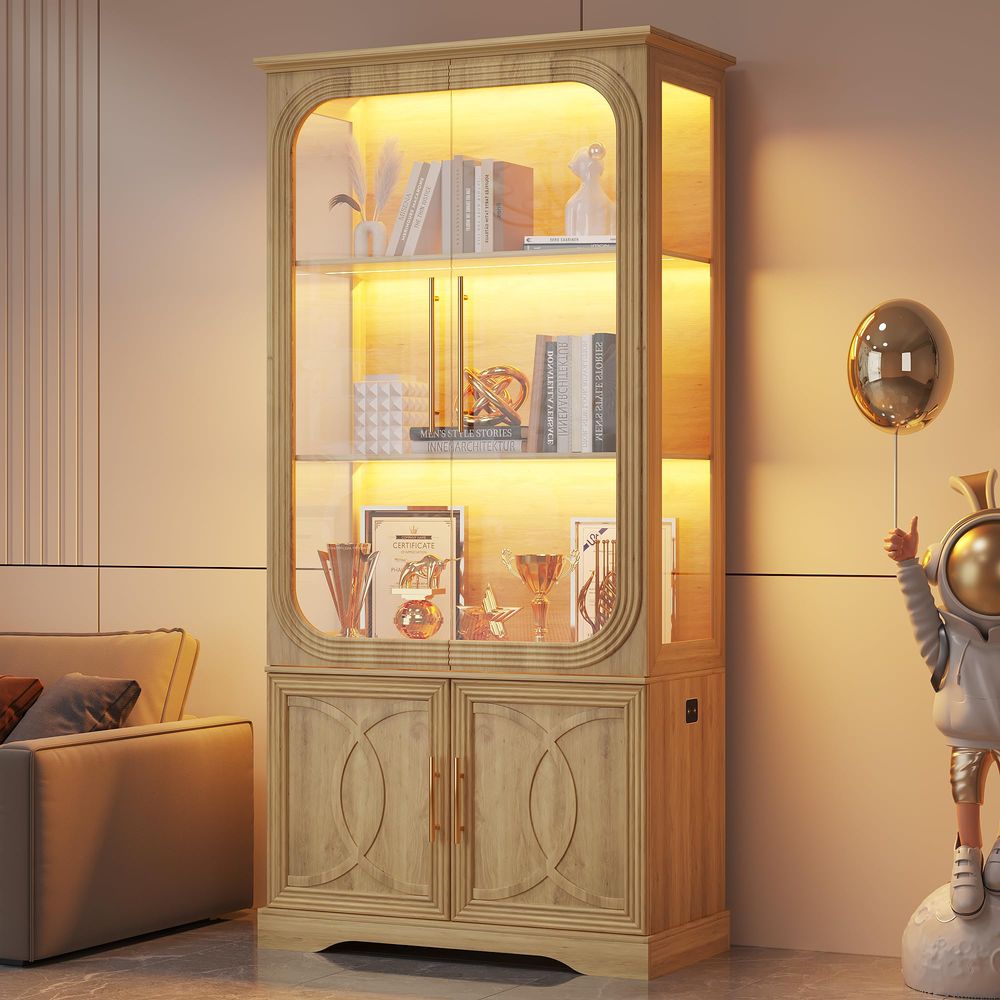 Vitrina con Puertas de Vidrio  - Collectible & Vintage Dolls For Christmas reseña y precio