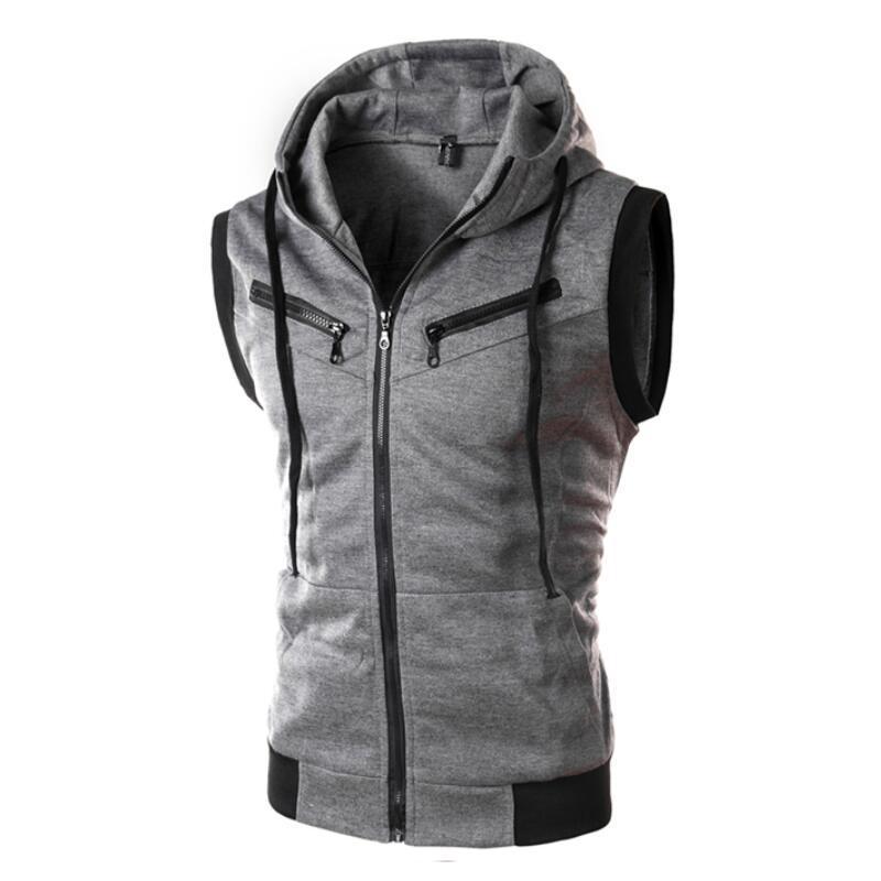 Nuevos chalecos sin mangas con - Vintage Zip Hoodie reseña y precio