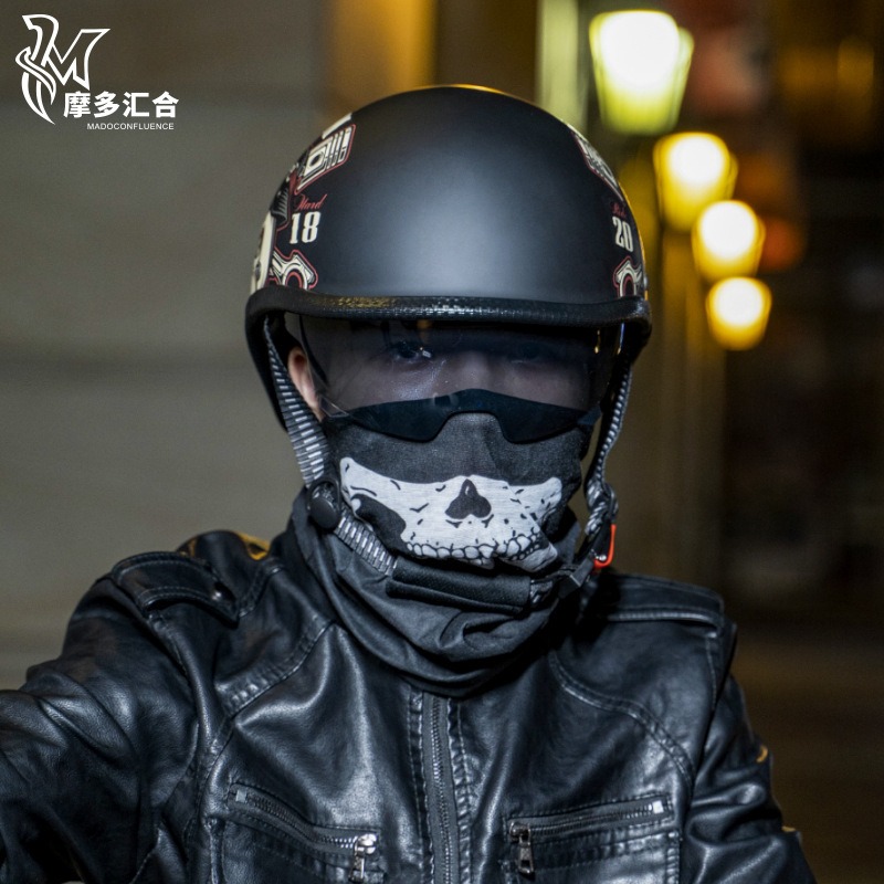 Cascos de motocicleta Retro pa - Lens Cap Vintage reseña y precio
