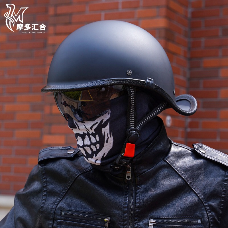 Cascos de motocicleta Retro pa - Lens Cap Vintage reseña y precio