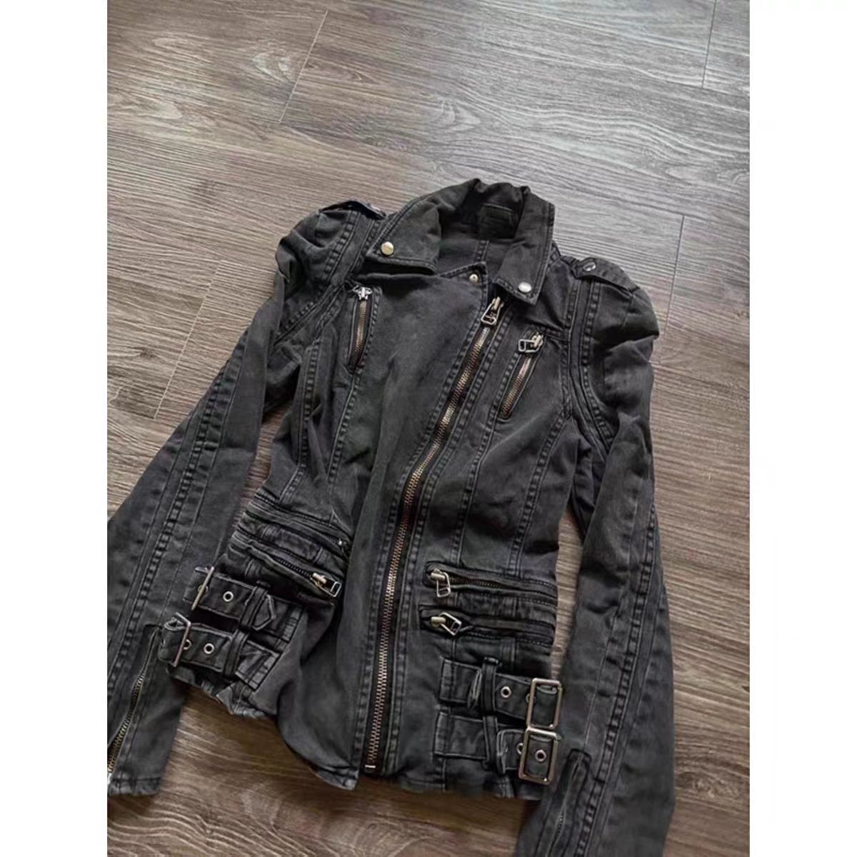 Chaqueta Gótica Negra Ajustada - Vintage Zip Hoodie reseña y precio