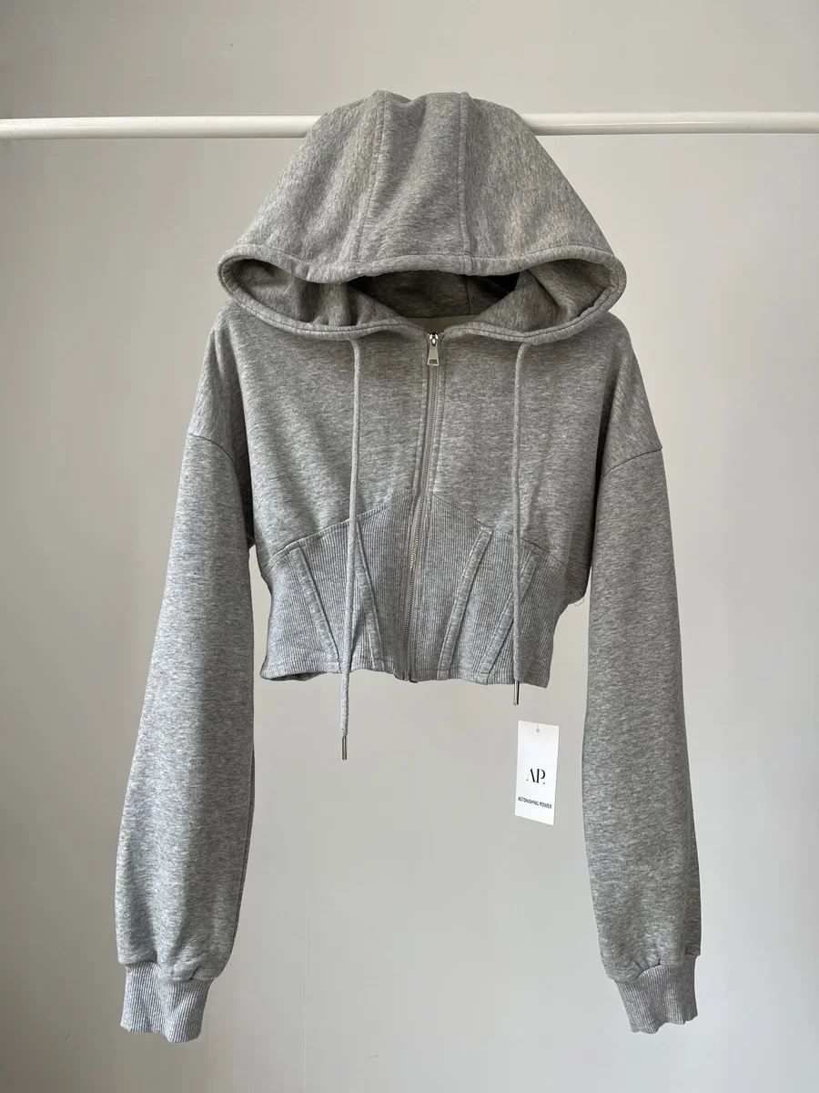 Sudadera corta con capucha par - Vintage Zip Hoodie reseña y precio