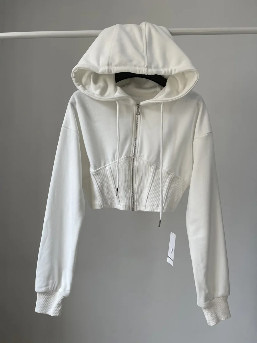 Sudadera corta con capucha par - Vintage Zip Hoodie reseña y precio