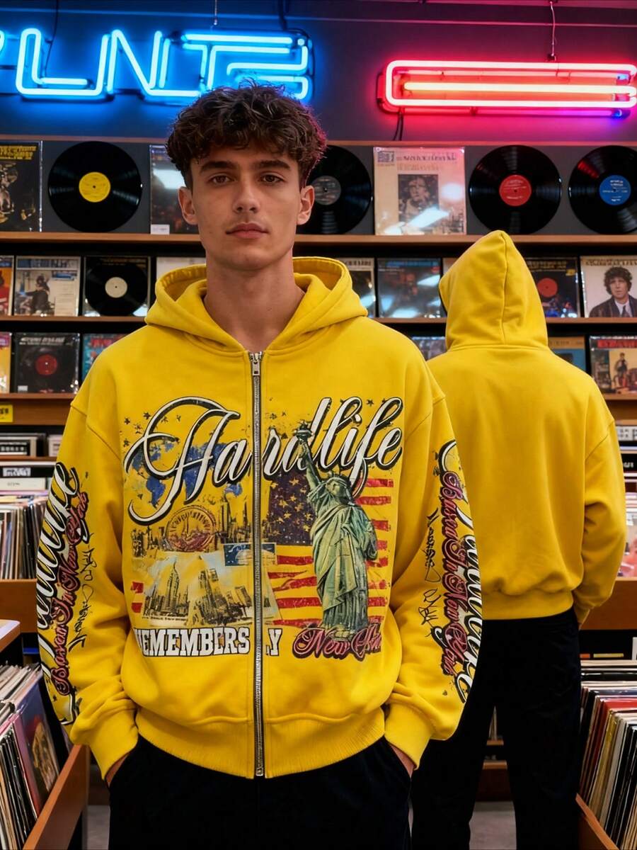 Sudadera con capucha y cremall - Vintage Zip Hoodie reseña y precio