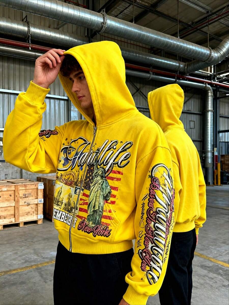 Sudadera con capucha y cremall - Vintage Zip Hoodie reseña y precio